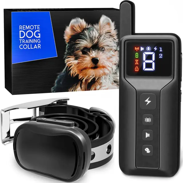 Extra Small Size Dog Training and Behavior Collar with Remote for Small Dogs 5-1