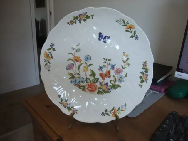 Beautiful Aynsley Fine Bone China Cake Plate In The Cottage Garden Pattern.