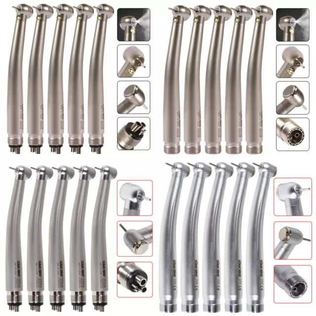 NSK Style Dental Fiber Optic High Speed Turbine LED E-generator Handpiece 4/2H