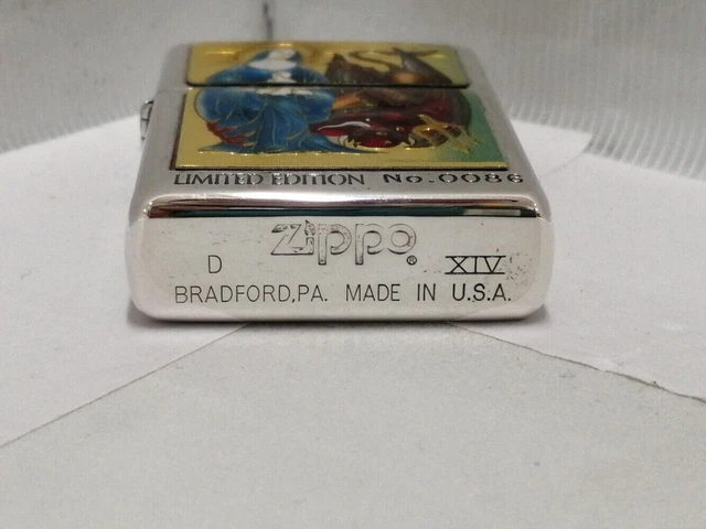 Zippo 1998 Virgin Mary and the Devil Limited Edition No. 0086 Oil Lighter w/ Box