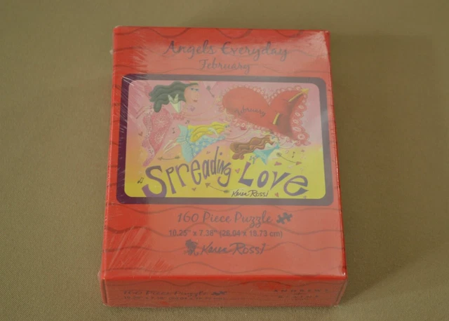 NEW Karen Rossi Puzzle Angels Everyday February 160 Piece Puzzle Andrews Blaine