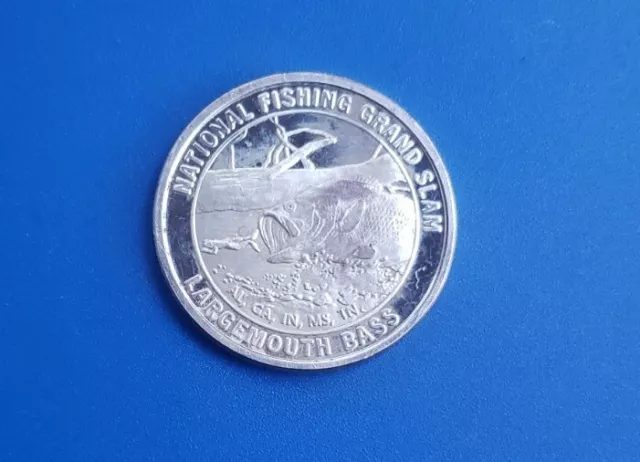 North American Fishing Club Walleye NAFC Grand Slam Silver Plate Collector  Coin