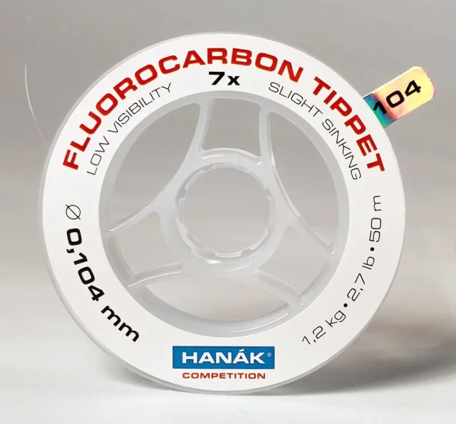 HANAK COMPETITION FLUOROCARBON 90+mts Spools Fly Leader Material