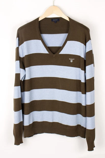 GANT Uomo Casual Maglia Maglione Taglia XL BDZ1183