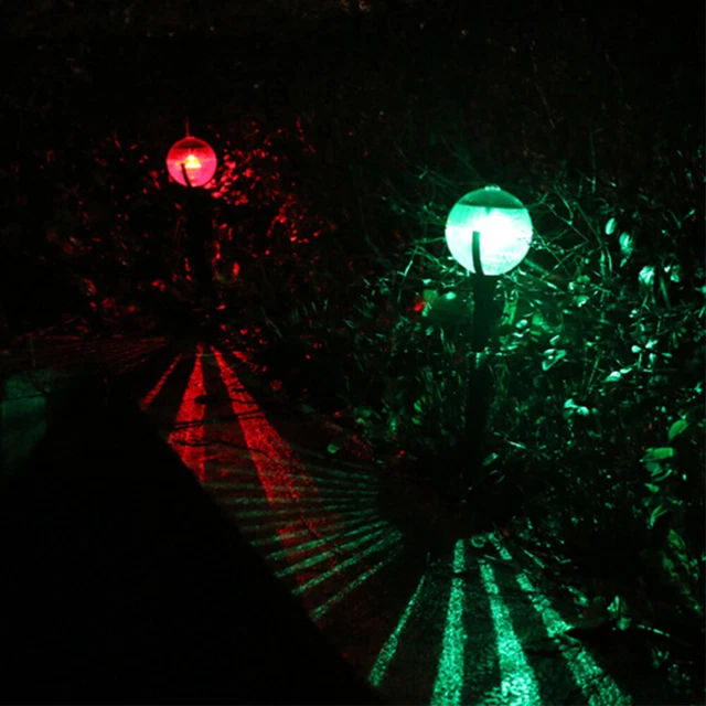 4 pièces / LED alimenté solaire lumière colorée solaire IP44 panneau 9