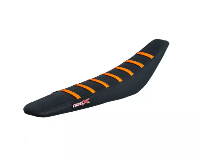 Housse De Selle Ktm Sx 200-250-450 Sxf 125-525 Top Black- Side Black-Stripes