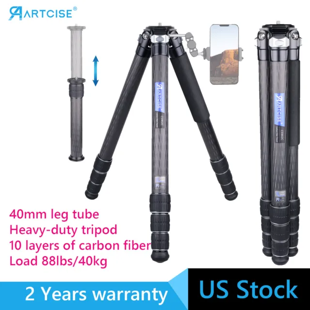 ARTCISE Heavy Duty Carbon Fiber Tripod CS902C with External Center Column