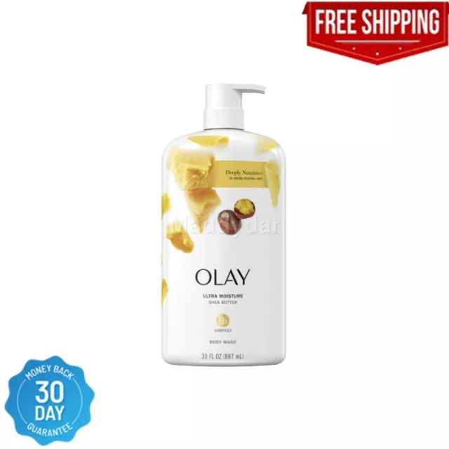 Olay Ultra Moisture Body Wash for Women with Shea Butter, 30 fl oz