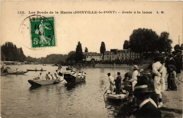 CPA AK JOINVILLE-le-PONT Les Bords de la Marne Joute a la Lance (671961)