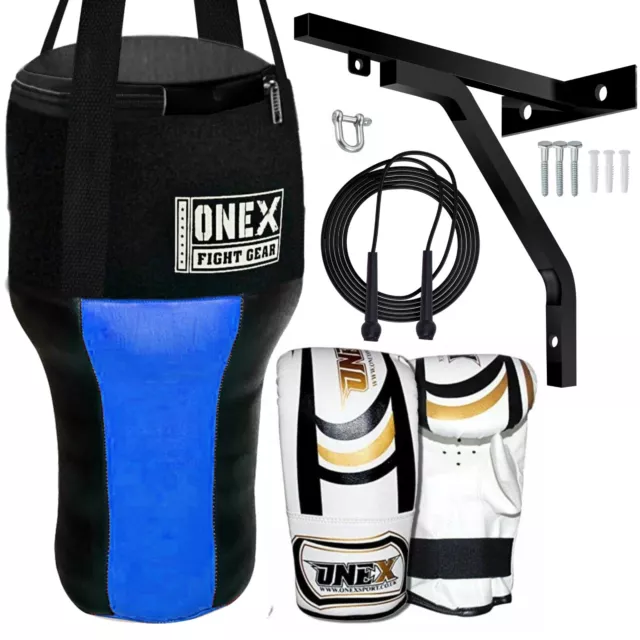 Uppercut Bag,Punch Bag,New Punch Bags Set ,Gloves,Rope Boxing Wraps  A.Leather
