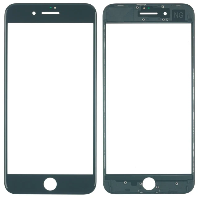 Ng-Pro Affichage Verre Cadre Oca pour IPHONE 8 Plus Noir