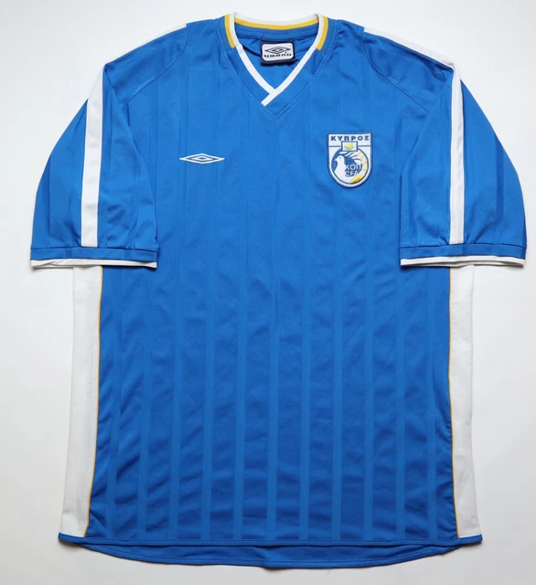 ÉQUIPE DE CHYPRE 2002/2003/2004 MAILLOT DE FOOTBALL DOMICILE