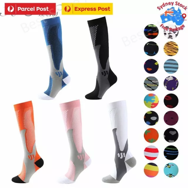 Top-Quality Medical&Althetic Compression Socks, Daily Sport/Nursing Socks S-XXL