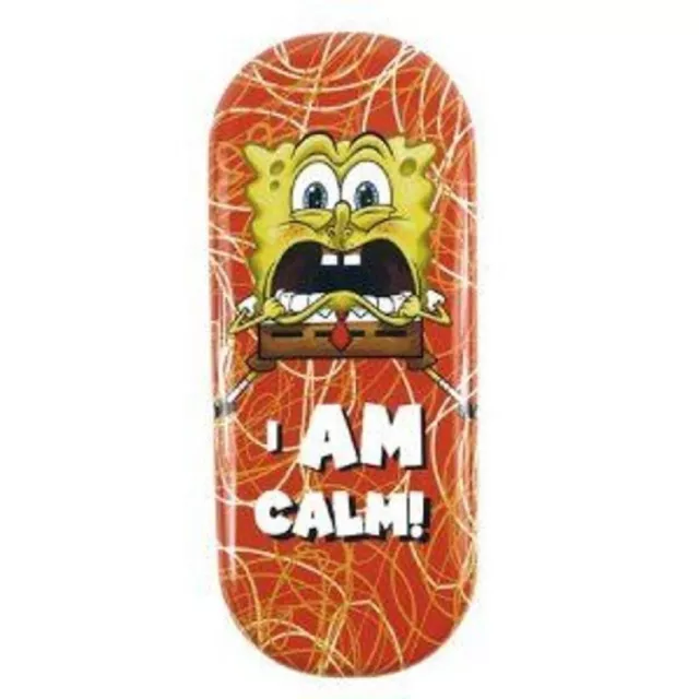 SpongeBob SquarePants Collectors Metal Red Glasses Case - I Am Calm