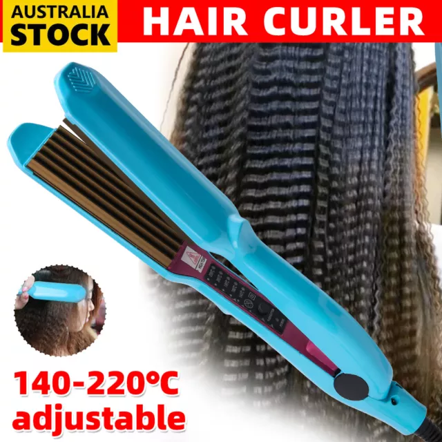 Wet Dry Ceramic Titanium Hair Curler Crimper Crimping Perm Waver Curling Salon