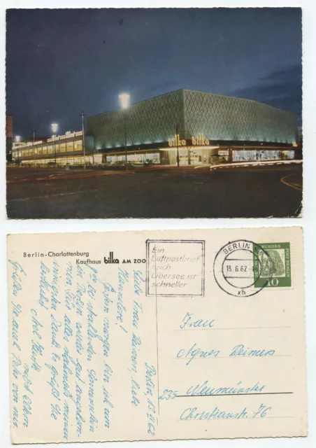 18598 - Berlin - department store Bilka am Zoo - postcard, run 13.6.1962