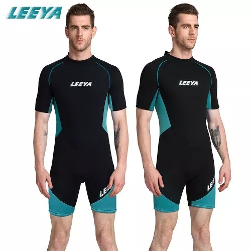 3MM Neoprene Short Sleeve Swimsuit Men SunscreenSurf Suit Warm Water Sports S