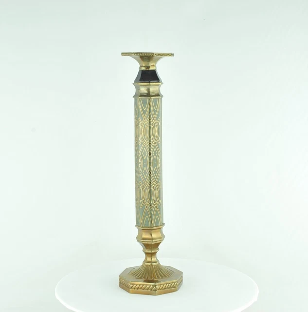 Candelero Art Deco Estilo Art Nouveau Estilo Bronce 3