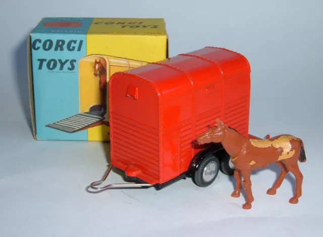 Corgi Toys No. 102, Rice's Pony Trailer with Pony, - Superb Mint