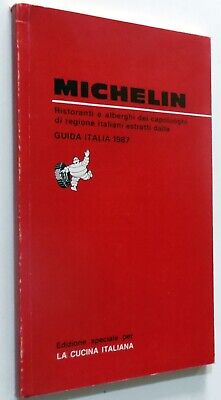Michelin Guida Italia 1987 Cucina Italiana