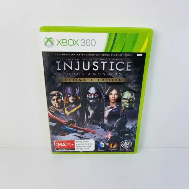 INJUSTICE GODS AMONG Us - Microsoft Xbox 360 PAL Game - No Manual $12.95 -  PicClick AU