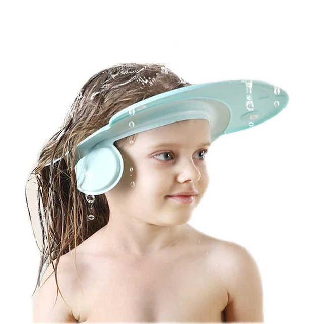 Children Bath Shower Cap wash Shampoo Visor Shield hat Prevent Water Entering...
