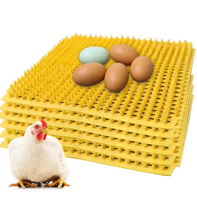 6-Pack Washable Chicken Nesting Pads - Reusable Nest Box Pads (12''x12'')