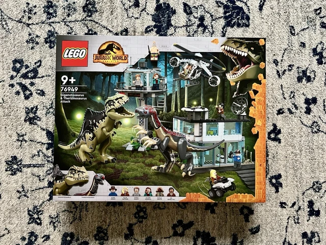 [NEW] LEGO 76949 JURASSIC WORLD Giganotosaurus & Therizinosaurus Attack ...