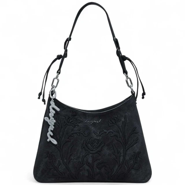 Sac Bandoulière Desigual Pompeya Venise - Noir - 25x17x12 Cm - Neuf Avec étiquettes