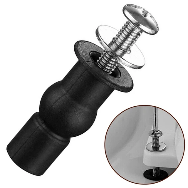 NOPKESV 6 Pièces écrous De Fixation En Plastique Pour Abattant De Toilettes Wc, Convient Pour Vis De 6 Mm, Remplacement Pour Charnières De Siège De Toilettes Montées Par Le Haut (M6