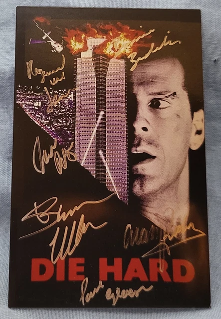 Die Hard Xmas Advent Calendar Sky Scaper Bruce Willis Autograph Film Humour LOL 2