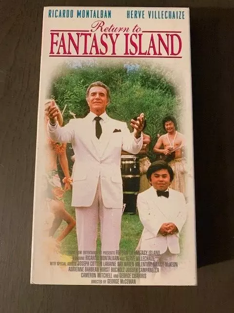 Return To Fantasy Island (VHS) 1998 Ricardo Montalban, Herve Villechaize