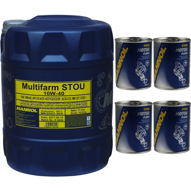 20 Litri Olio Idraulico Mannol Multifarm 2501 10w30 NUOVO - Foto 5