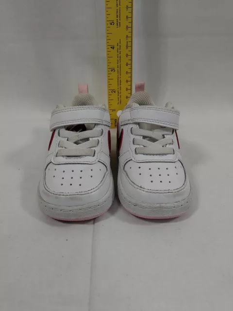 Nike WHITE MAROON Shoes Baby Infant Sneaker BQ5453-120 Size 4C