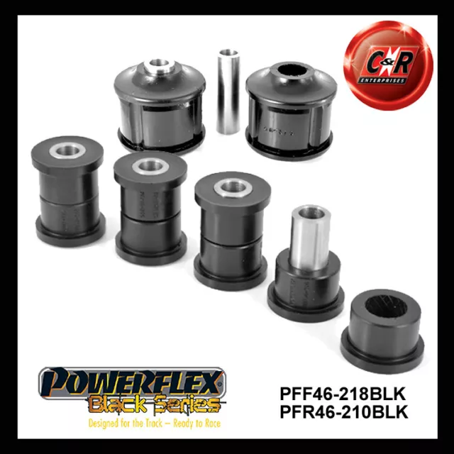 Powerflex Black Fr Bas Radarm-Chass + RR Lowarm Moyeu Pour Skyline R33 Gt-R ,GTS