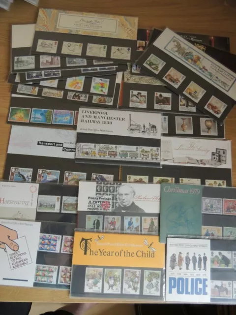 GB Royal Mail Commemorative Stamps Presentation Packs - 1972-1998 - MINT Stamps