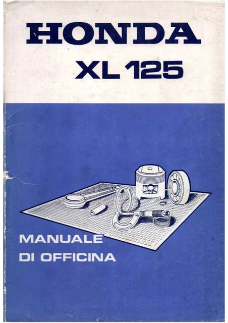 Honda XL125 Manuale officina in formato PDF
