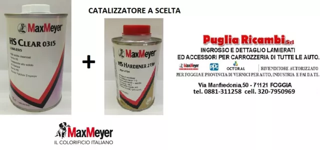 Trasparente Hs Clear  0315 Max Meyer  Piu' Catalizzatore Hs 2710-2720-2730-2740