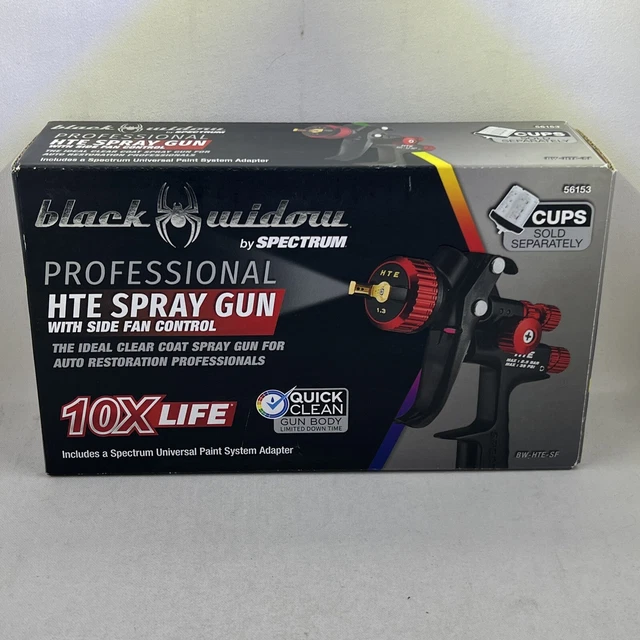 SPECTRUM BLACK WIDOW professional HTE spray gun with side fan control
