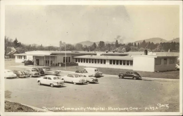 Roseburg Oregon OR Douglas Community Hospital Real Photo Vintage Postcard