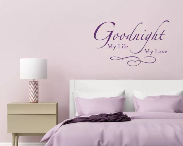 Adesivo Murale - Goodnight My Life - Wall Stickers Adesivi Da Parete