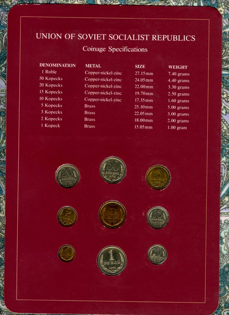 Coin Sets of All Nations USSR Russia All 1976 20 Kopeck UNC Cat -$600+ 2