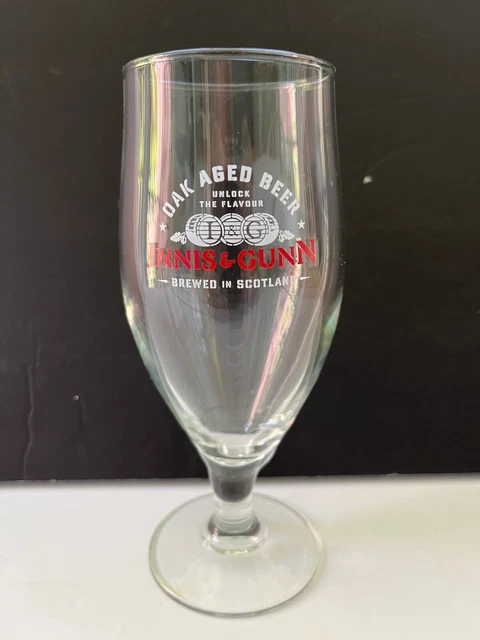 Innis & Gunn (Edinburgh, Scotland) Oak Aged Beer Stemmed Half Pint Beer Glass