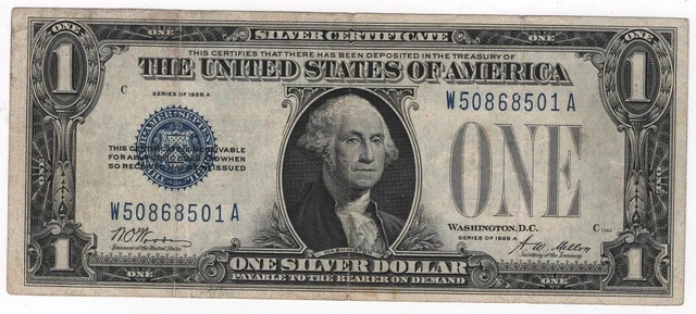 1928 Silver Certificate Funny Back Note