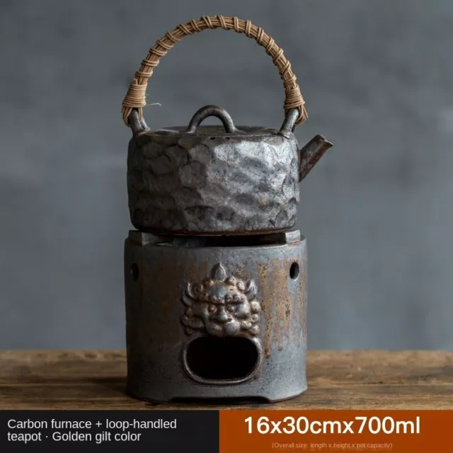 Stoneware Charcoal Stove Tea Brewing Pot Single Japanese Teapot Household Kung