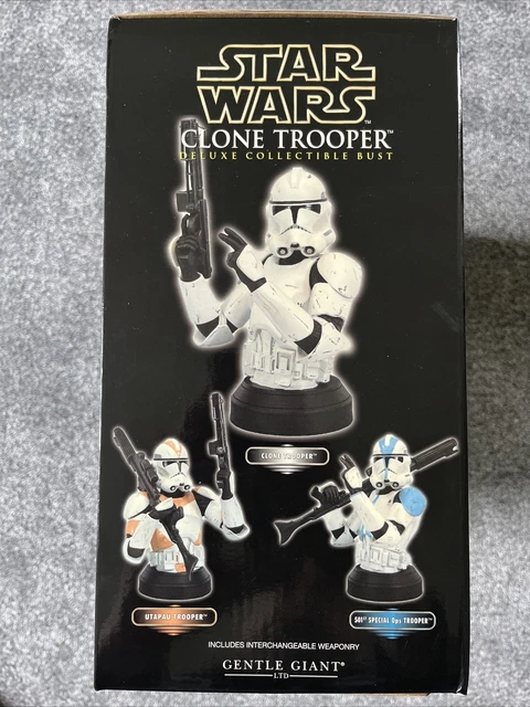 Star Wars Gentle Giant ROTS CLONE TROOPER Deluxe Mini Bust #3585 of 15,000! 3