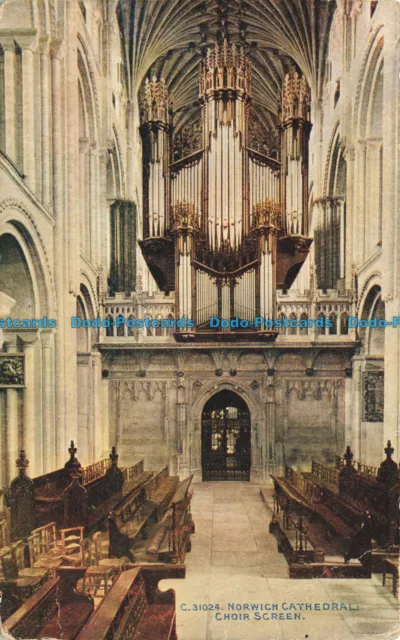 R649837 Norwich Kathedrale. Chorschirm. Das Photochrom. Celesque Serie. 1912