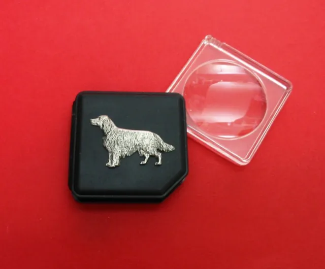 Irish Setter PU Leather Pocket Magnifying Glass Irish Setter Gift Dad Xmas Gift