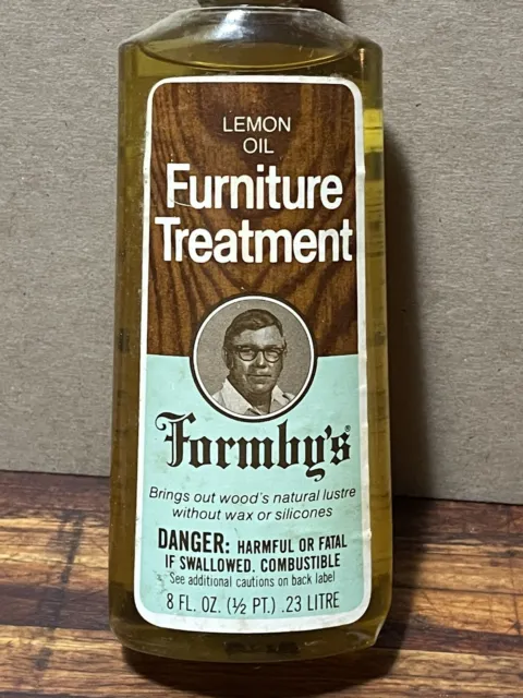 Vintage Formby’s Lemon Oil Furniture Treatment Wood 8oz NOS