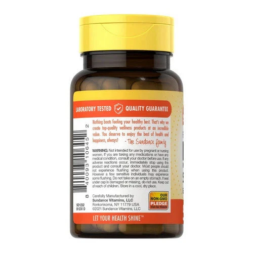 NIACIN INOSITOL HEXANICOTINATE Quick Release 500 mg 50 Caps By Sundance ...